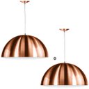 Ver imagem 1 de Kit 2 Pendente Meia Bola 30 New Cobre Cozinha Churrasqueira