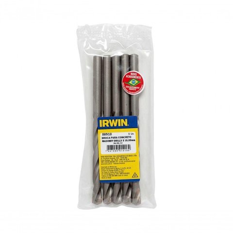 Broca Videa Irwin H 10,00mm-910 C/5 Pcs