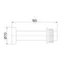 Ver imagem 2 de Tubo de Ligacao para Bacia 20cm Ouro Polido - Docol