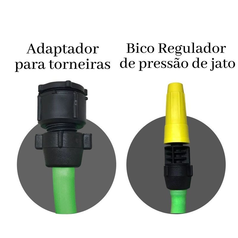 Mangueira Trançada Super Jardim Verde 7/16 20m AJL STORE Magueira 20 Metros - 4