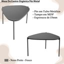 Ver imagem 5 de Mesa de Centro Organica Pe Metal Preto Nero 28015 Artesano Nero Preto