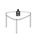 Ver imagem 3 de Mesa de Centro Organica Pe Metal Preto Nero 28015 Artesano Nero Preto