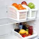 Ver imagem 3 de Kit 2 Organizadores de Geladeira 13x29,5cm Armários Frutas Verduras Cozinha Plasvale