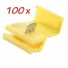 100un Conector Derivação Emenda Cabos Fios Amarelo 4 a 6mm - 1