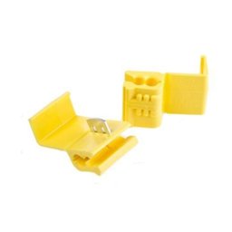 100un Conector Derivação Emenda Cabos Fios Amarelo 4 a 6mm - 3