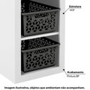 Ver imagem 2 de Organizador Infantil com 3 Nichos Removíveis - Preto