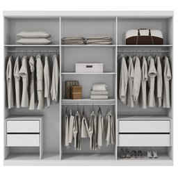 Guarda Roupa Casal 6 Portas 4 Gavetas Imaginare Santos Andirá - 4 Guarda Roupa Casal 6 Portas 4 Gavetas Imaginare Santos Andirá - 4