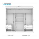 Ver imagem 5 de Guarda Roupa Casal 6 Portas 4 Gavetas Imaginare Santos Andirá