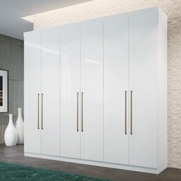 Guarda Roupa Casal 6 Portas 4 Gavetas Imaginare Santos Andirá - 1 Guarda Roupa Casal 6 Portas 4 Gavetas Imaginare Santos Andirá - 1