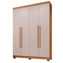 Ver imagem 1 de Guarda Roupa New Master 4 Portas Benetil Cinamomo/off White