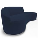 Ver imagem 7 de Sofá Living 3 Lugares 230cm Braço Esquerdo Mozart D06 Veludo Azul - Mpozenato