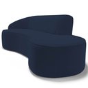 Ver imagem 5 de Sofá Living 3 Lugares 230cm Braço Esquerdo Mozart D06 Veludo Azul - Mpozenato