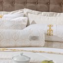 Ver imagem 3 de Kit Cobre Leito Elizabeth 200 Fios Branco Casal Queen 3 Peças - Bordados Ricardo 3043