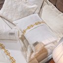 Ver imagem 4 de Kit Cobre Leito Elizabeth 200 Fios Branco Casal Queen 3 Peças - Bordados Ricardo 3043