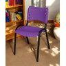 Cadeira Iso Base Preto Escola, Escritório - Violeta Kit 4 Un - 1