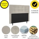 Ver imagem 4 de Cabeceira Estofada Cama King 195 Cm Helena Suede Bege