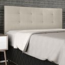 Ver imagem 2 de Cabeceira Estofada Cama King 195 Cm Helena Suede Bege
