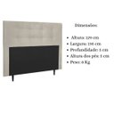 Ver imagem 6 de Cabeceira Estofada Cama King 195 Cm Helena Suede Bege