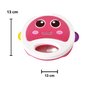 Kit Brinquedo para Bebê Colorido Pandeiro e 2 Mordedores Regiões Emborrachadas Peças Estimulam Senti - 3