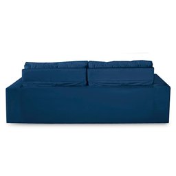 Sofá Retrátil e Reclinável 3 lugares com Molas 1,80m Vegas Suede Azul Adonai Estofados - 6