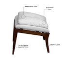 Ver imagem 3 de Puff Decorativo Cintia Linho Palha - Gran Belo