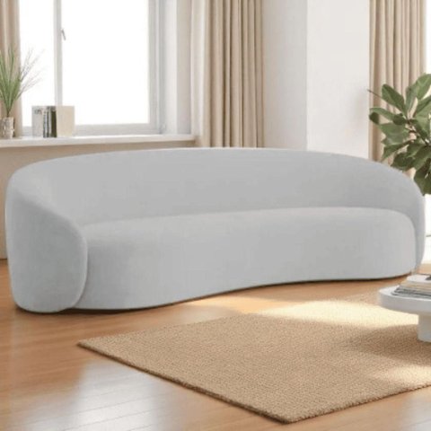 Sofá Amore 3 Lugares Fixo 180cm Cinza Claro Linho Sala de Estar e TV Mabe Magazine