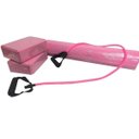 Ver imagem 4 de Kit Treino Yoga Pilates Fisioterapia Com tapete, bola suíça, 2 blocos, extensora - WCT Fitness 