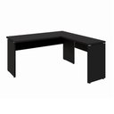 Ver imagem 2 de Mesa Escrivaninha 150cm em L Tampo 30mm Pés Painel F5 Office Cor:Preto