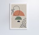 Ver imagem 5 de Quadro Abstrato Circulo e Pontos - 60x40 Cm - Tecido Canvas