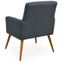 Ver imagem 4 de Kit 2 Poltronas Decorativas para Maria Linho Chumbo - Lyam Decor