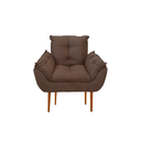 Ver imagem 3 de Kit 08 Poltronas Opala Decorativas Sala de Estar Suede Cor:Marrom