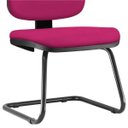 Ver imagem 3 de Cadeira de Escritório Job Fixa Suede Pink - Lyam Decor