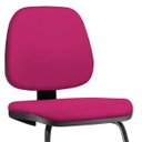 Ver imagem 2 de Cadeira de Escritório Job Fixa Suede Pink - Lyam Decor