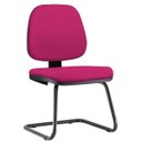 Ver imagem 1 de Cadeira de Escritório Job Fixa Suede Pink - Lyam Decor