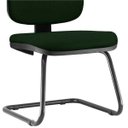 Ver imagem 5 de Cadeira de Escritório Job L02 Fixa Crepe Verde Musgo - Lyam Decor