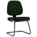 Ver imagem 3 de Kit 2 Cadeiras para Escritório Job L02 Fixa Crepe Verde Musgo - Lyam Decor