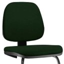 Ver imagem 5 de Kit 2 Cadeiras para Escritório Job L02 Fixa Crepe Verde Musgo - Lyam Decor