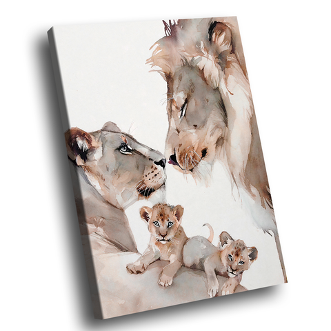 Quadro Família Aquarela -- BR ARTES