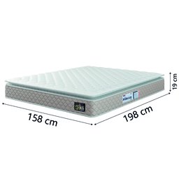 Cama Box Baú Casal Queen Colchão Espuma D33 Pillow Top Millenium Hellen - 5