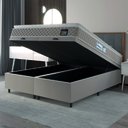 Ver imagem 2 de Cama Box Baú Casal Queen Colchão Espuma D33 Pillow Top Millenium Hellen