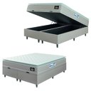 Ver imagem 3 de Cama Box Baú Casal Queen Colchão Espuma D33 Pillow Top Millenium Hellen