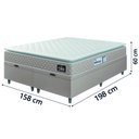 Ver imagem 4 de Cama Box Baú Casal Queen Colchão Espuma D33 Pillow Top Millenium Hellen