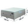 Cama Box Baú Casal Queen Colchão Espuma D33 Pillow Top Millenium Hellen - 4