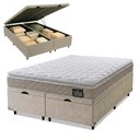 Ver imagem 2 de Cama Box Baú Casal Queen Colchão Espuma D33 Pillow Top Millenium Hellen