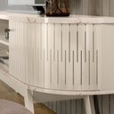 Ver imagem 5 de Rack Bancada Valencia para Tv 75 Polegadas Cor Calacata Off White - Madetec