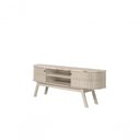 Ver imagem 3 de Rack Bancada Valencia para Tv 75 Polegadas Cor Calacata Off White - Madetec