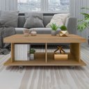 Ver imagem 1 de Mesa de Centro 90cm para Sala Tamburato 50mm Kael Carvalho A09 - Mpozenato