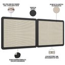 Ver imagem 3 de Cabeceira Queen 160cm e 2 Mesas Laterais 1 Gaveta Industrial Indy A03 Nero - Lyam Decor