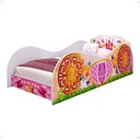 Ver imagem 1 de Mini Cama Infantil Menina Montessoriana Mdf Lateral Proteção Quarto Feminino Princesa Encantada -rpm