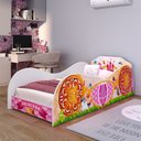Ver imagem 2 de Mini Cama Infantil Menina Montessoriana Mdf Lateral Proteção Quarto Feminino Princesa Encantada -rpm